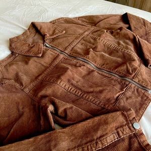 Brandy Melville Brown Corduroy Jacket